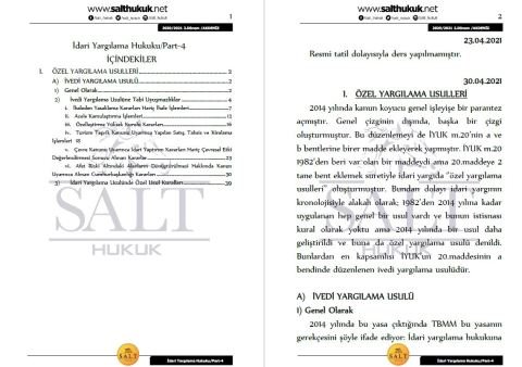İdari Yargılama Hukuku 2. Dönem Part-4 (2020-2021)-AKHF-Konu Anlatım Kitapçığı