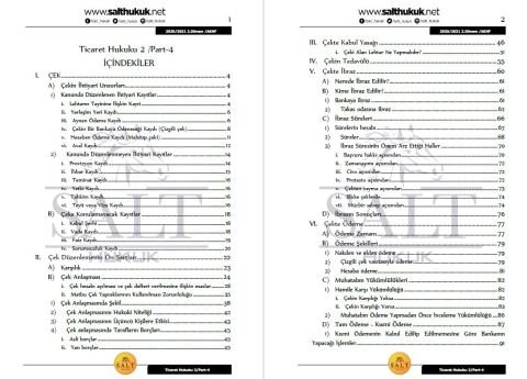 Ticaret Hukuku-2 2. Dönem Part-4 (2020-2021)-AKHF-Konu Anlatım Kitapçığı