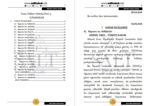 İnsan Hakları 2. Dönem Part-4 (2020-2021)-AKHF-Konu Anlatım Kitapçığı
