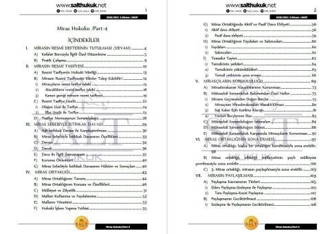 Miras Hukuku 2. Dönem Part-4 (2020-2021)-AKHF-Konu Anlatım Kitapçığı