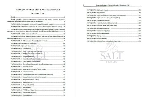 Anayasa Hukuku Konu Anlatımlı ve Çözümlü Pratik Çalışmaları Cilt-1
