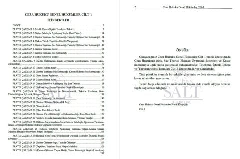 Ceza Hukuku Genel Hükümler Konu Anlatımlı ve Çözümlü Pratik Çalışmalar Cilt-1