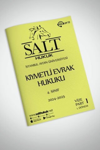 Kıymetli Evrak 1. Dönem Vize Part-1 (2024-2025)-İAÜ-Konu Anlatım Kitapçığı