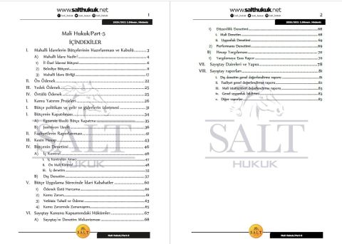 Maliye Hukuku 2. Dönem Part-5 (2020-2021)-AKHF-Konu Anlatım Kitapçığı