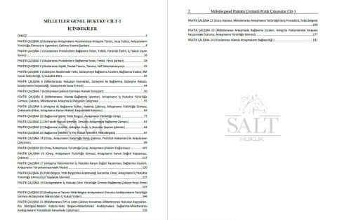 Milletlerarası Hukuk Genel Hükümler Konu Anlatımlı ve Çözümlü Pratik Çalışma Cilt-1