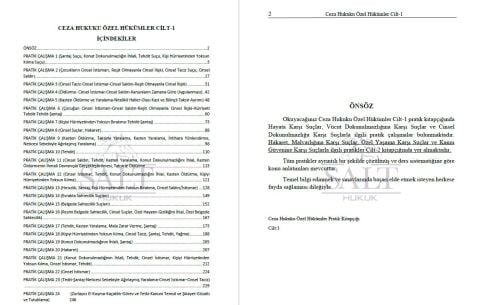 Ceza Hukuku Özel Hükümler Konu Anlatımlı ve Çözümlü Pratik Çalışmalar Cilt-1