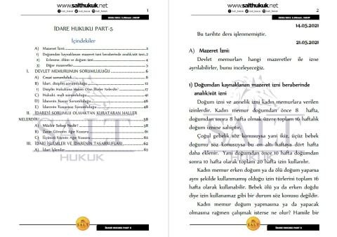 İdare Hukuku 2. Dönem Part-5 (2020-2021)-AKHF-Konu Anlatım Kitapçığı