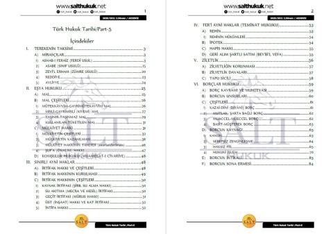 Türk Hukuk Tarihi 2. Dönem Part-5 (2020-2021)-AKHF-Konu Anlatım Kitapçığı