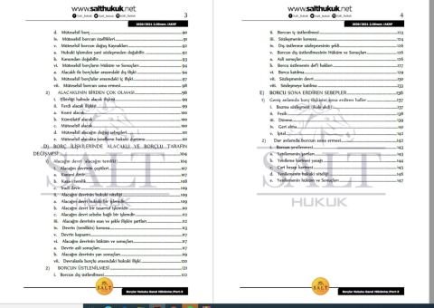 Borçlar Genel Hukuku 2. Dönem Part-5 (2020-2021)-AKHF-Konu Anlatım Kitapçığı