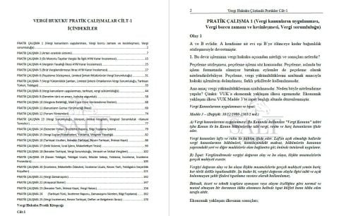 Vergi Hukuku Konu Anlatımlı ve Çözümlü Pratik Çalışmalar Cilt-1