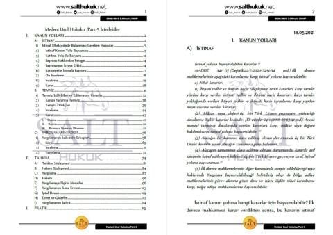 Medeni Usul Hukuku 2. Dönem Part-5 (2020-2021)-AKHF-Konu Anlatım Kitapçığı
