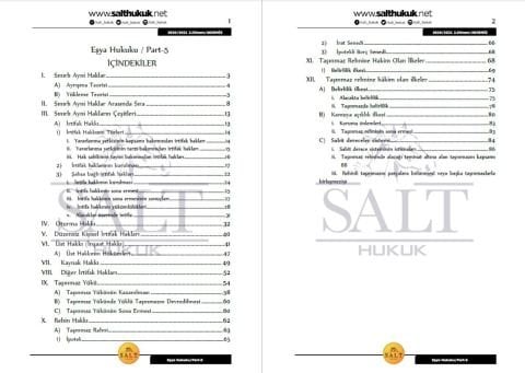 Eşya Hukuku 2. Dönem Part-5 (2020-2021)-AKHF-Konu Anlatım Kitapçığı