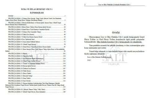 İcra ve İflas Hukuku Konu Anlatımlı ve Çözümlü Pratik Çalışmalar Cilt-1