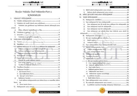 Borçlar Özel Hukuku 2. Dönem Part-5 (2020-2021)-AKHF-Konu Anlatım Kitapçığı