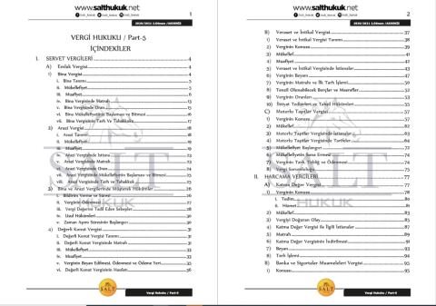 Vergi Huk. 2. Dönem Part-5 (2020-2021)-AKHF-Konu Anlatım Kitapçığı