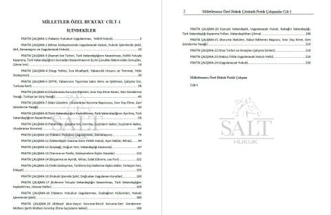 Milletlerarası Özel Hukuk Konu Anlatımlı ve Çözümlü Pratik Çalışmalar Cilt-1