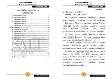 İnsan Hakları 2. Dönem Part-5 (2020-2021)-AKHF-Konu Anlatım Kitapçığı