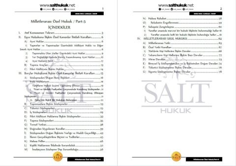 Milletler Özel Hukuku 2. Dönem Part-5 (2020-2021)-AKHF-Konu Anlatım Kitapçığı