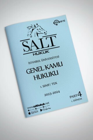 Genel Kamu Hukuku Tek 1. Dönem Part-4 (2023-2024)-İÜHF-Konu Anlatım Kitapçığı