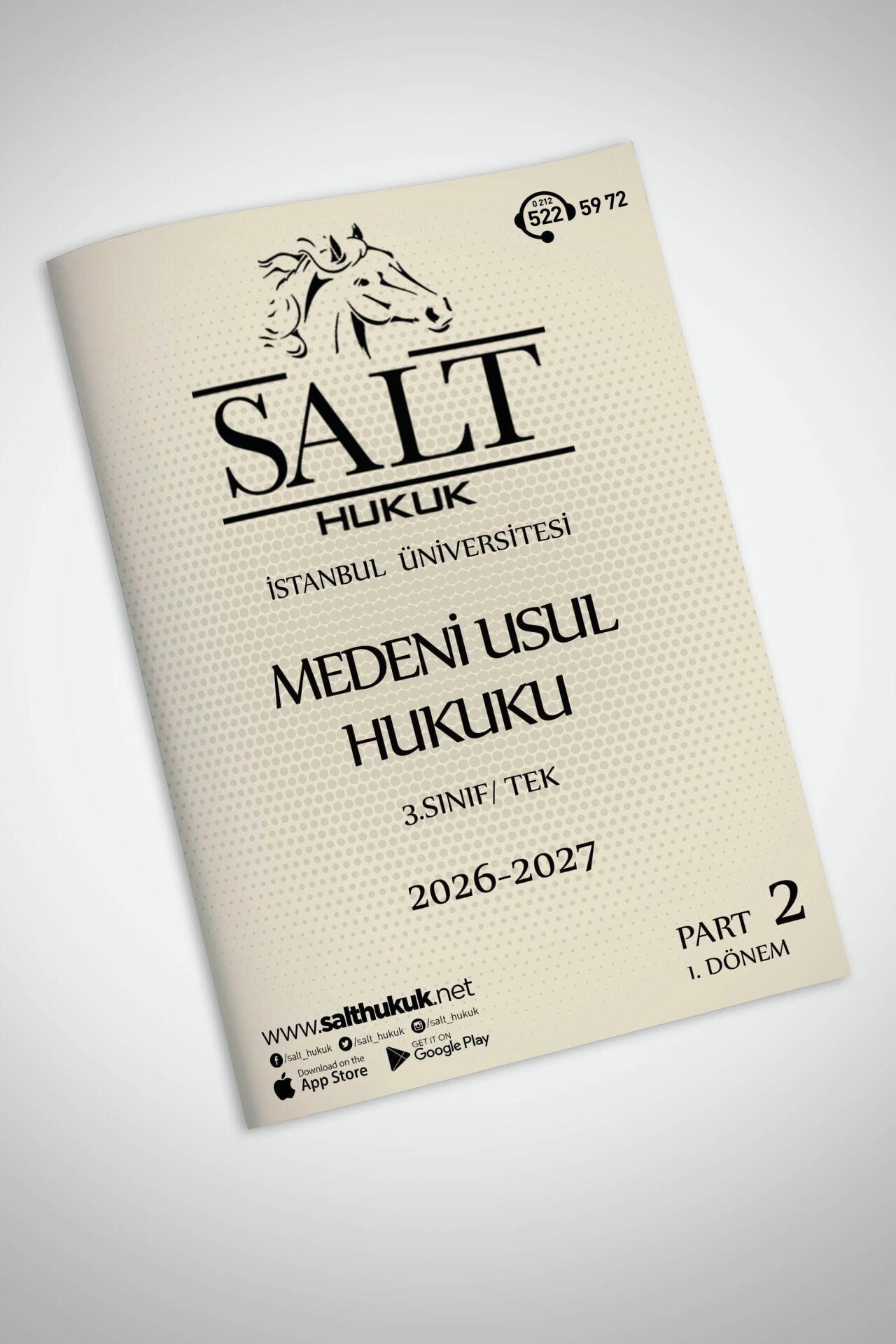 Medeni Usul Hukuku Tek 1. Dönem Part-2 (2026-2027)-İÜHF-Konu Anlatım Kitapçığı