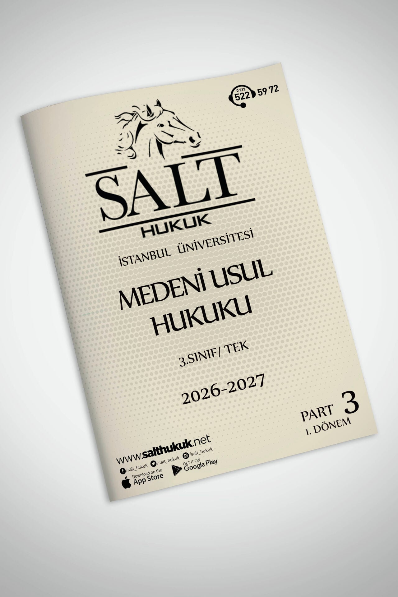 Medeni Usul Hukuku Tek 1. Dönem Part-3 (2026-2027)-İÜHF-Konu Anlatım Kitapçığı