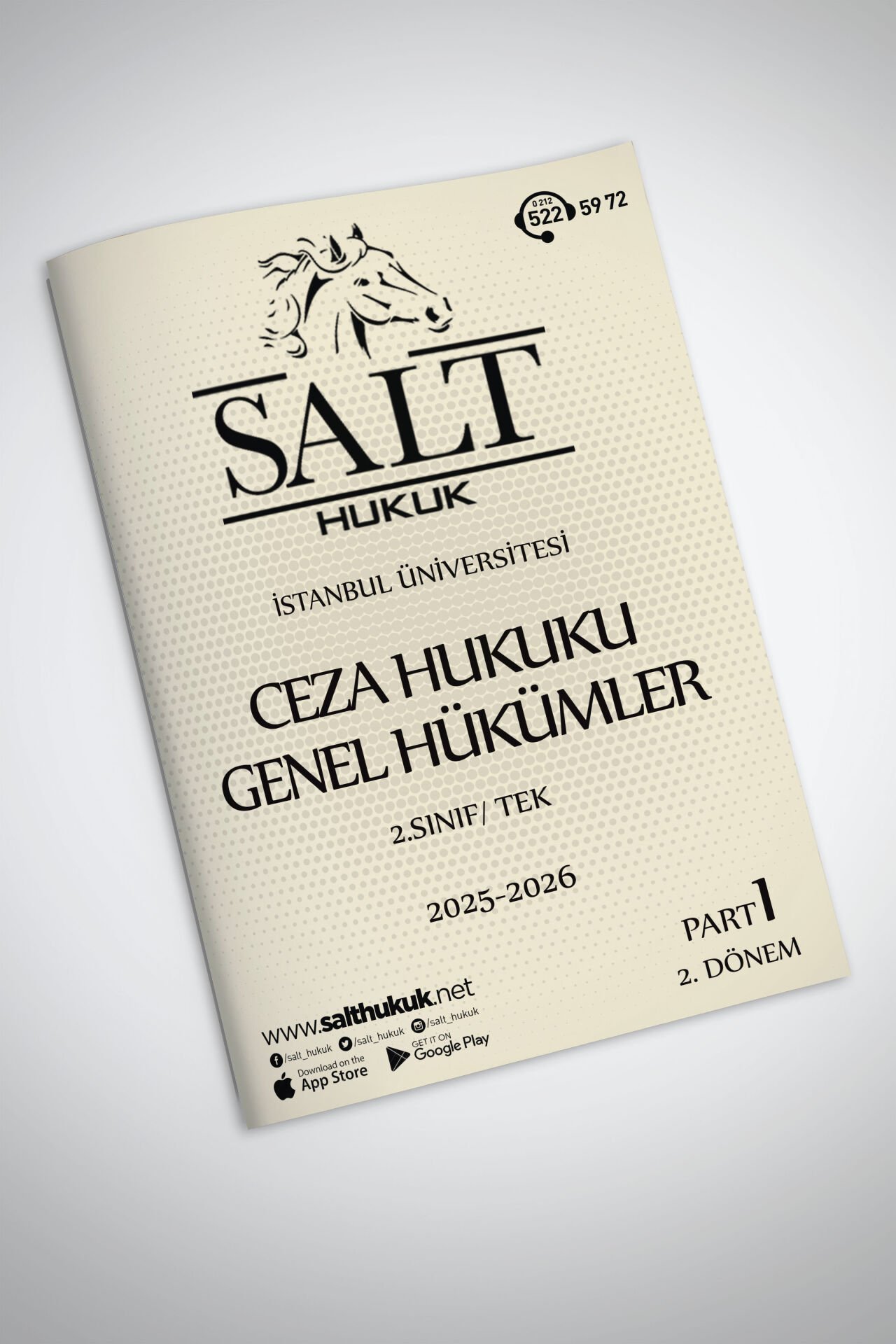 Ceza Genel Hukuku Tek 2. Dönem Part-1 (2025-2026)-İÜHF-Konu Anlatım Kitapçığı