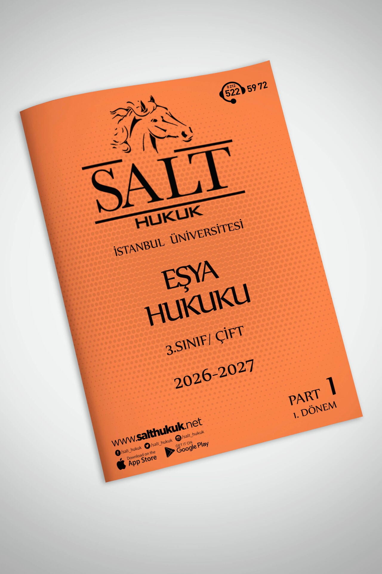 Eşya Hukuku Çift 1. Dönem Part-1 (2026-2027)-İÜHF-Konu Anlatım Kitapçığı