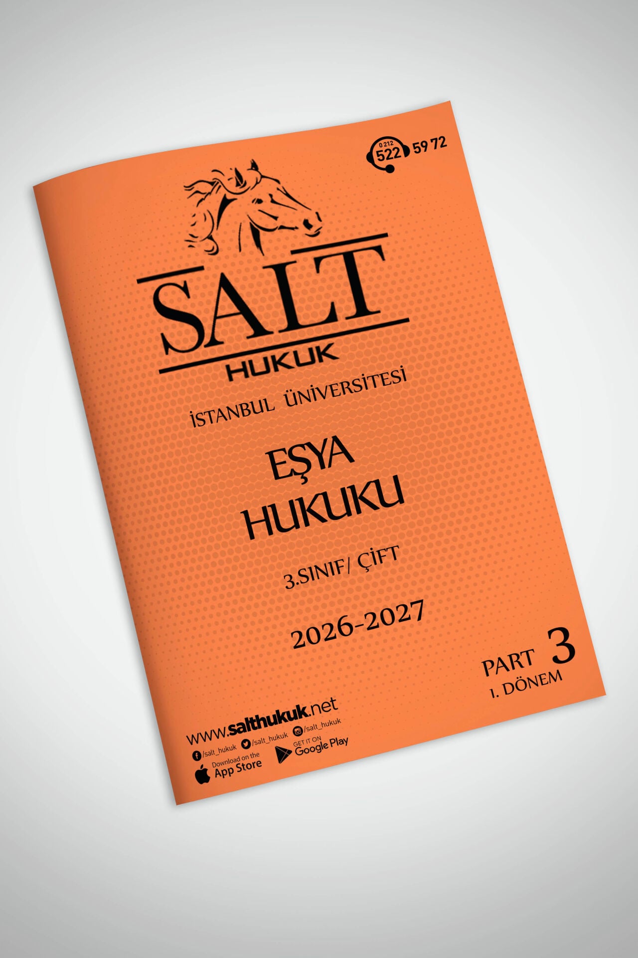 Eşya Hukuku Çift 1. Dönem Part-3 (2026-2027)-İÜHF-Konu Anlatım Kitapçığı