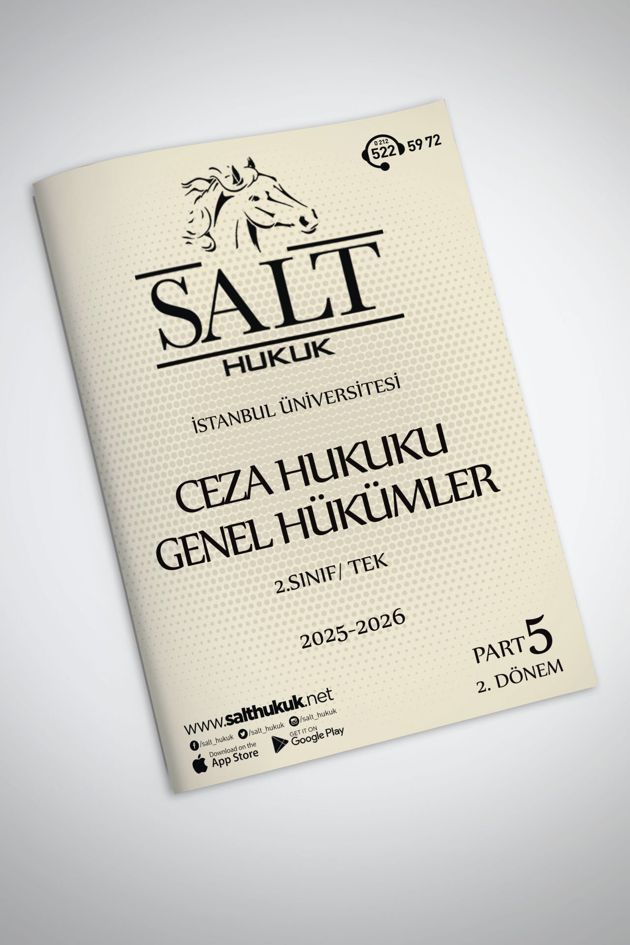 Ceza Genel Hukuku Tek 2. Dönem Part-5 (2025-2026)-İÜHF-Konu Anlatım Kitapçığı