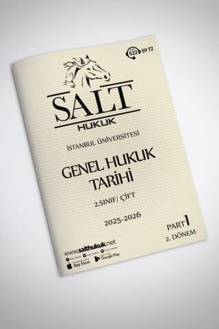 Genel Hukuk Tarihi Çift 2. Dönem Part-1 (2025-2026)-İÜHF-Konu Anlatım Kitapçığı