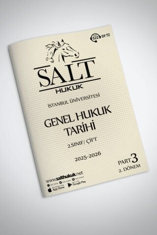 Genel Hukuk Tarihi Çift 2. Dönem Part-3 (2025-2026)-İÜHF-Konu Anlatım Kitapçığı
