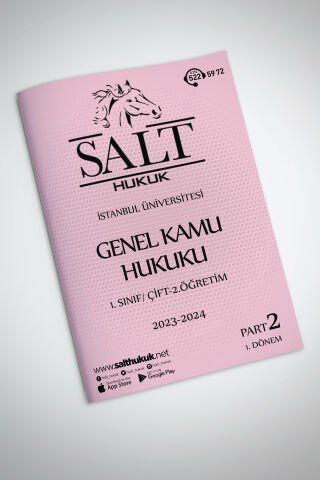 Genel Kamu Hukuku Çift-2.Öğretim 1. Dönem Part-2 (2023-2024)-İÜHF-Konu Anlatım Kitapçığı