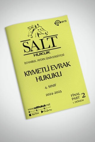 Kıymetli Evrak 1. Dönem Final Part-2 (2024-2025)-İAÜ-Konu Anlatım Kitapçığı
