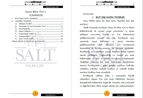 Siyaset Bilimi 2. Dönem Part-3 (2020-2021)-KKÜ-Konu Anlatım Kitapçığı