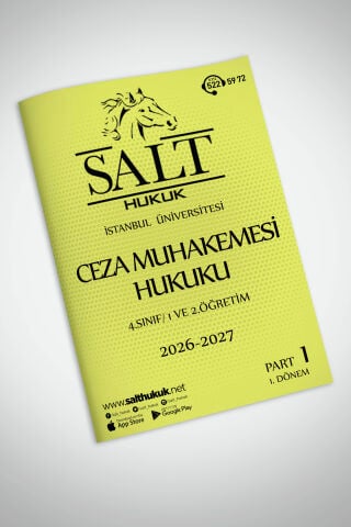 Ceza Muhakemesi Hukuku 1. VE 2.Öğretim  1. Dönem Part-1 (2026-2027)-İÜHF-Konu Anlatım Kitapçığı