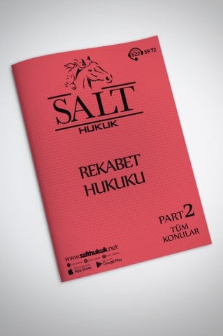 REKABET HUKUKU TÜM KONULAR PART-2-Konu Anlatım Kitapçığı