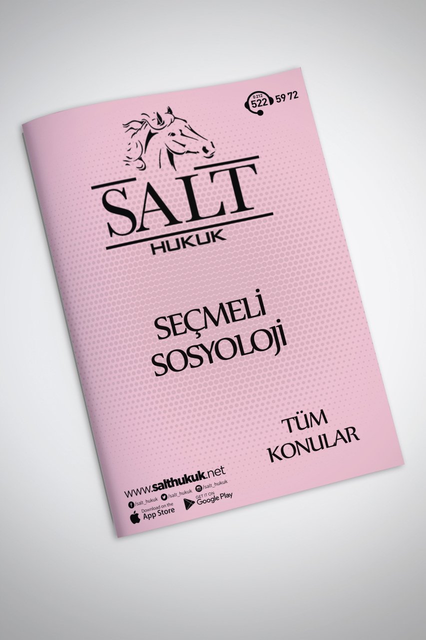 SOSYOLOJİ TÜM KONULAR-Konu Anlatım Kitapçığı