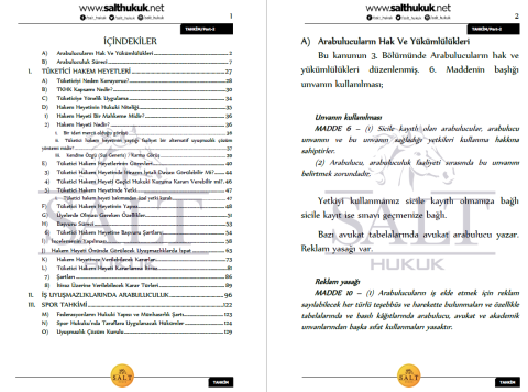 TAHKİM VE ALTERNATİF UYUŞMAZLIK ÇÖZÜM YOLLARI TÜM KONULAR PART-2-Konu Anlatım Kitapçığı