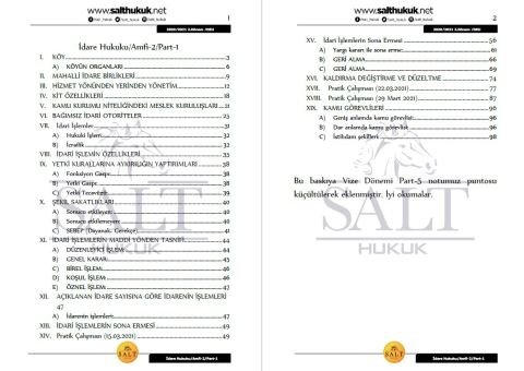 İdare Hukuku Amfi 2 2. Dönem Part-1 (2020-2021)-DEÜ-Konu Anlatım Kitapçığı