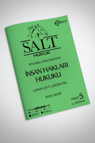 İnsan Hakları Hukuku Çift-2.Öğretim 2. Dönem Part-5 (2025-2026)-İÜHF-Konu Anlatım Kitapçığı