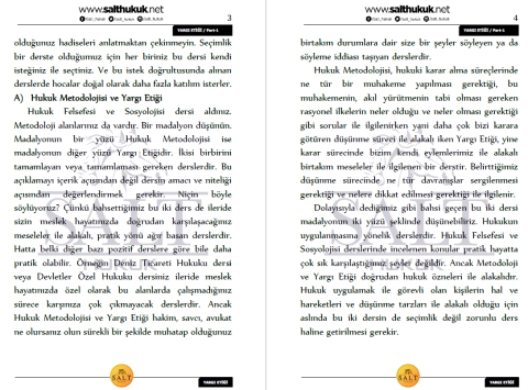 YARGI ETİĞİ TÜM KONULAR PART-1-Konu Anlatım Kitapçığı