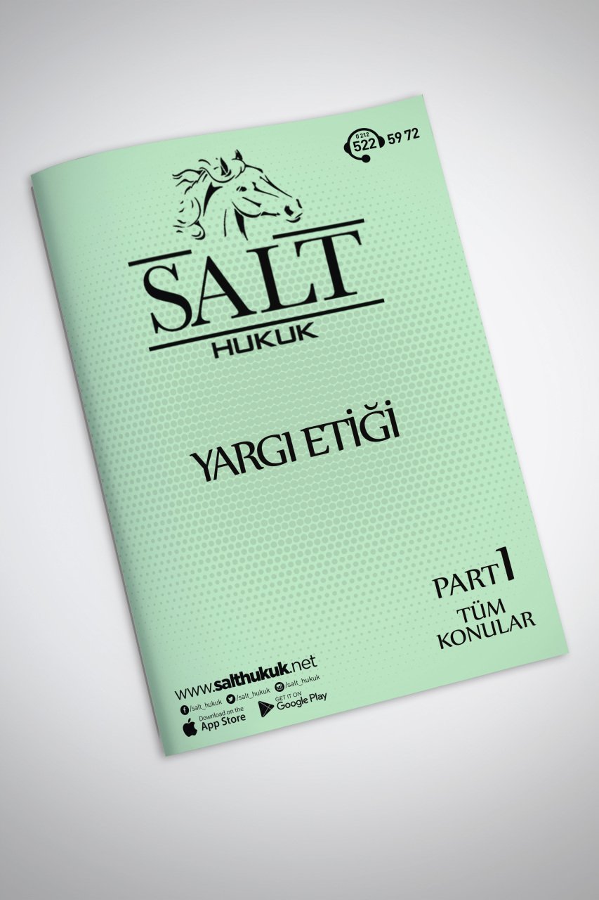 YARGI ETİĞİ TÜM KONULAR PART-1-Konu Anlatım Kitapçığı