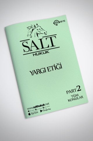 YARGI ETİĞİ TÜM KONULAR PART-2-Konu Anlatım Kitapçığı