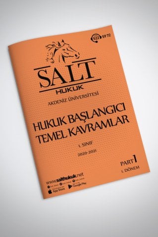 Hukuk Başlangıcı 1. Dönem Part-1 (2020-2021)-AKHF-Konu Anlatım Kitapçığı