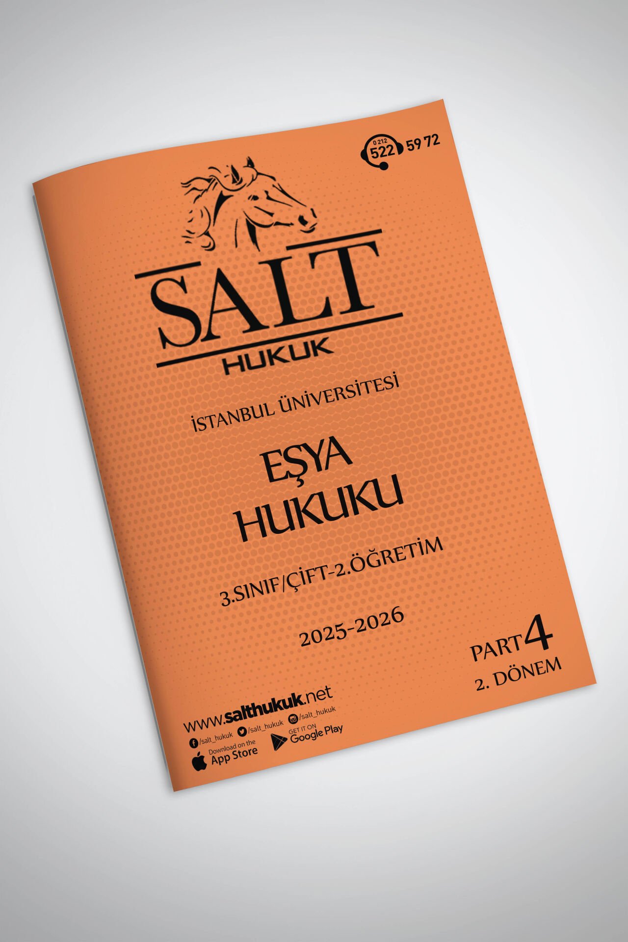 Eşya Hukuku Çift-2.Öğretim 2. Dönem Part-4 (2025-2026)-İÜHF-Konu Anlatım Kitapçığı