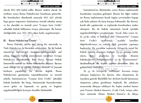 Roma Hukuku 1. Dönem Part-1 (2020-2021)-AKHF-Konu Anlatım Kitapçığı