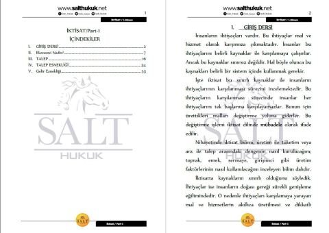 İktisat 1. Dönem Part-1 (2020-2021)-AKHF-Konu Anlatım Kitapçığı