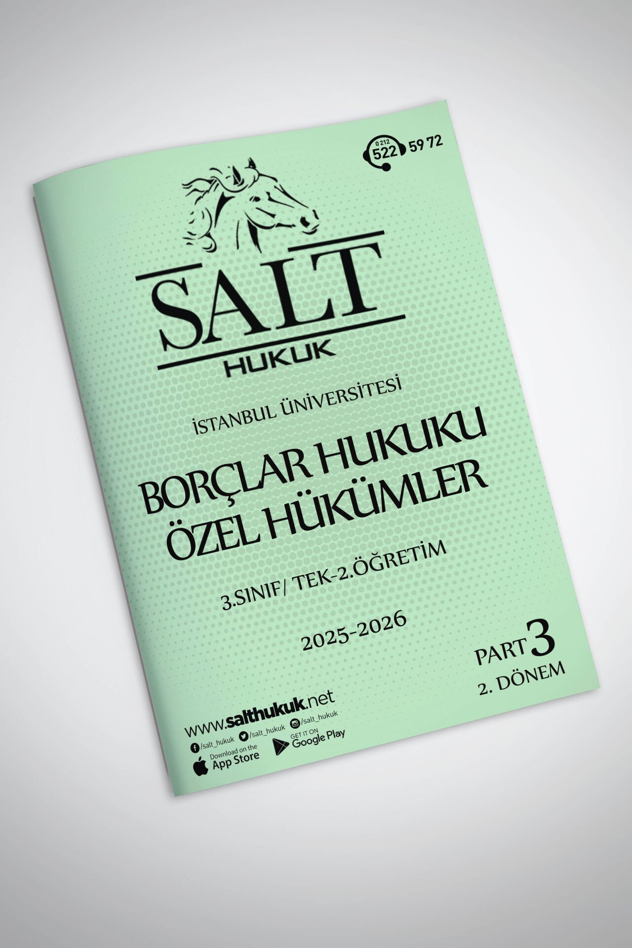 Borçlar Özel Hukuku Tek-2.Öğretim  2. Dönem Part-3 (2025-2026)-İÜHF-Konu Anlatım Kitapçığı