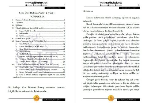 Ceza Özel Hukuku Amfi 1-2 2. Dönem Part-1 (2020-2021)-DEÜ-Konu Anlatım Kitapçığı