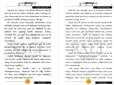 Siyaset Tarihi  1. Dönem Part-1 (2020-2021)-AKHF-Konu Anlatım Kitapçığı
